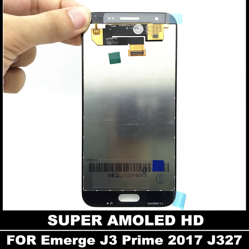 AMOLED ЖК дисплей для Samsung Galaxy J3 Emerge J327 2nd Gen j3 prime сенсорный экран с регулировкой