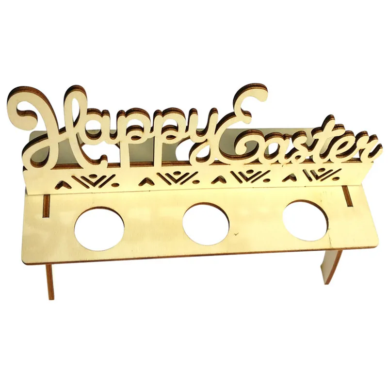 Новые деревянные пасхальные полки для яиц Пасхальной вечеринки орнамент Сделай