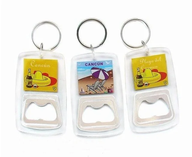 Бесплатная доставка 1 шт. прозрачный брелок для ключей и пивной пластиковый