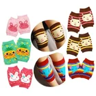 Хлопковые наколенники для малышей, Детские налокотники, Ползунки для новорожденных, защитные наколенники, Детская грелка для ног, леггинсы с животными для мальчиков