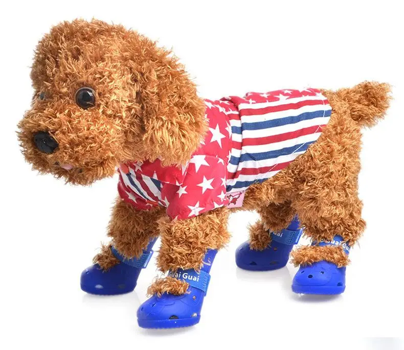 Дышащая обувь для собак F169 летняя модная домашних животных ботинки 4