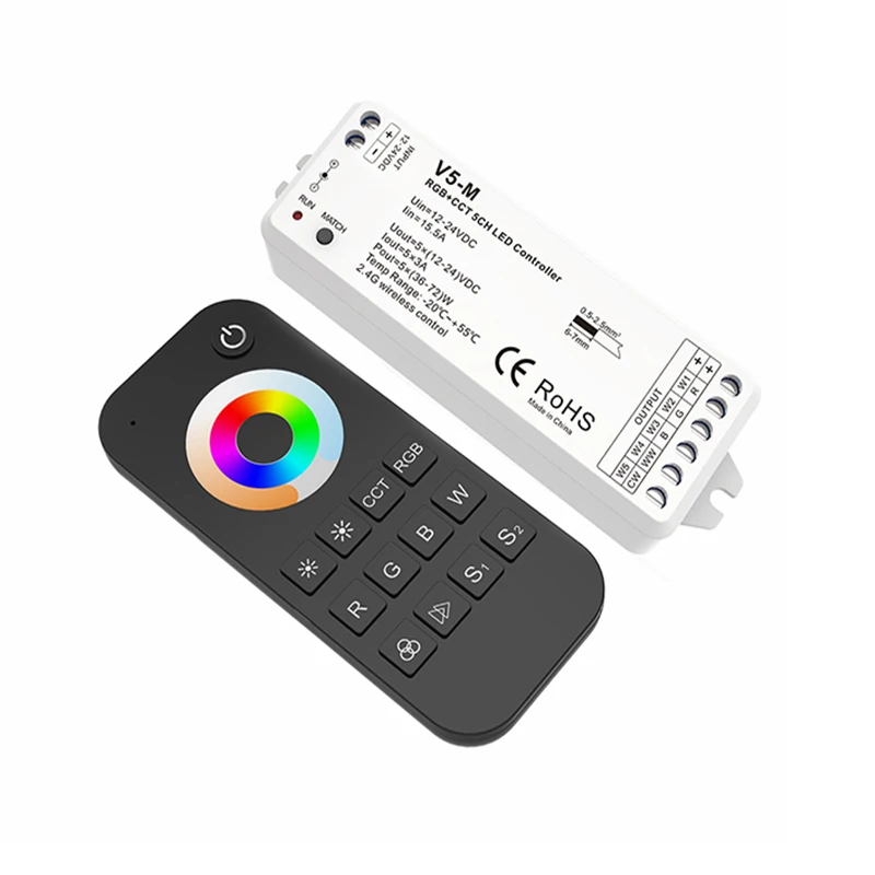 SKYDANCE новый Led RGBCCT лента RF пульт дистанционного управления Беспроводной 3A * 5CH 15A 5