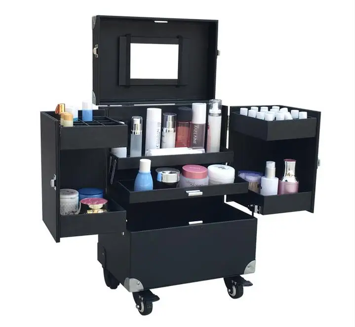 Профессиональный Чехол на колесиках для красоты с полуперманентным макияжем|kit