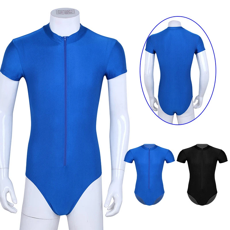 Мужской купальник с коротким рукавом и молнией спереди Размеры s/M/L/XL/XXL/XXXL цвет в