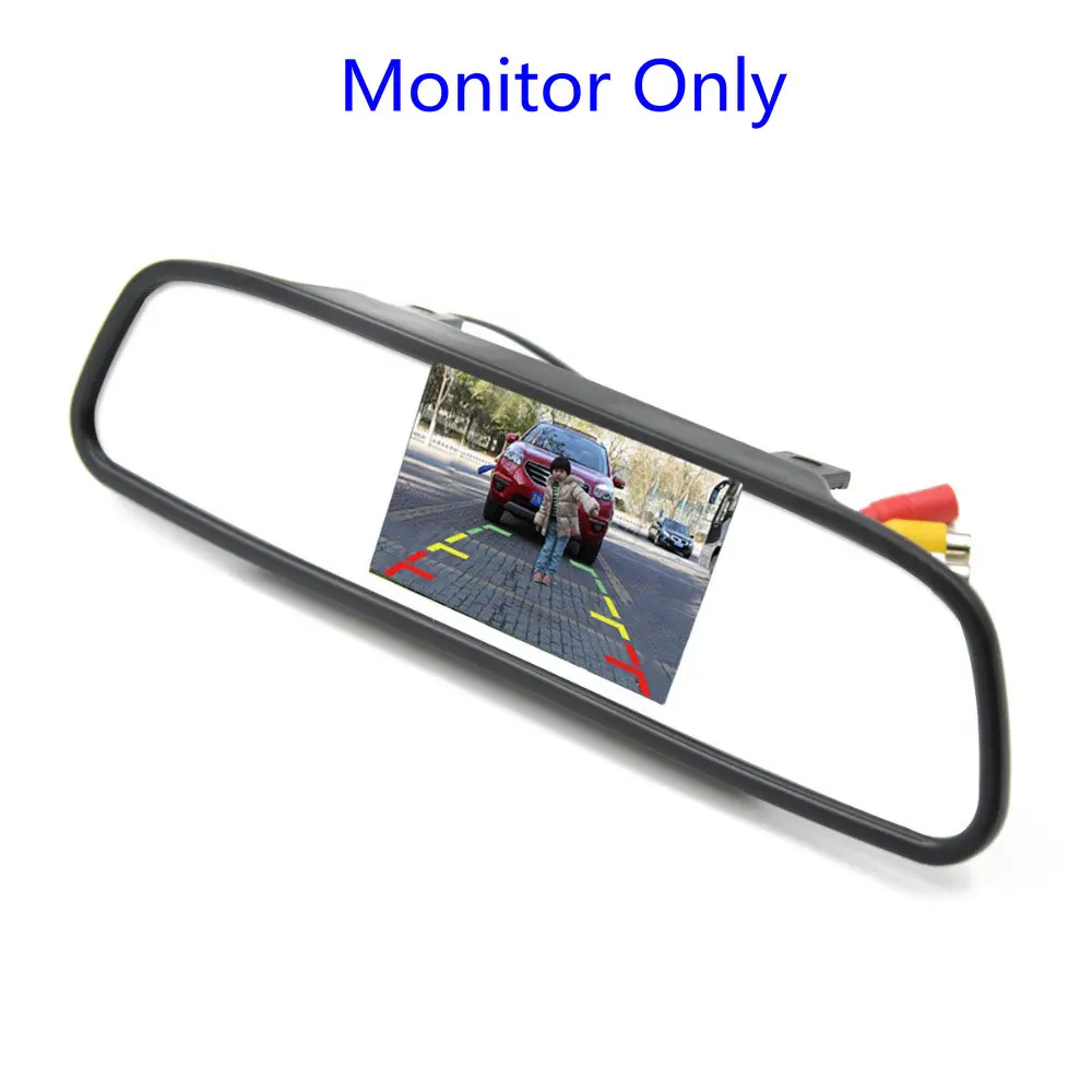 Monitor only 4," Автомобильный зеркальный монитор+ Автомобильная камера заднего вида для Nissan X Trail X-Trail Qashqai Juke Sunny, Versa NV200 March камера заднего вида - Название цвета: Monitor only