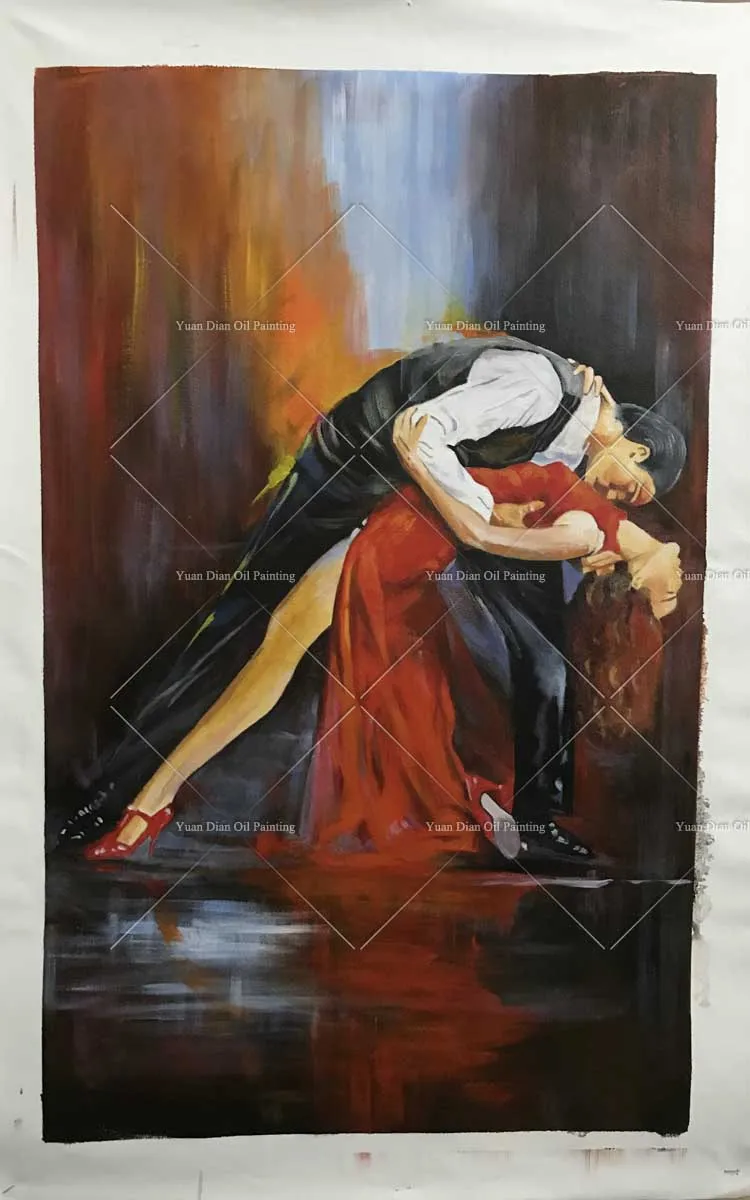 

Artist Hand-painted High Quality Impression Dancer Oil Painting On Canvas Handmade Tango Dancer Dancing Picture Tango Pictures