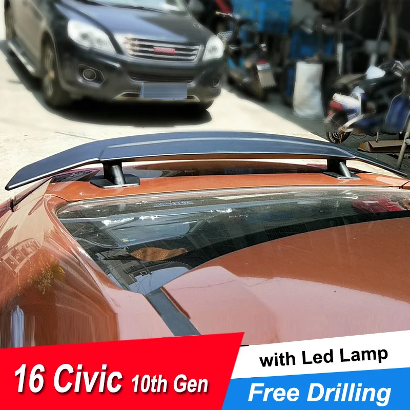 JNCFORURC Задняя Крышка багажника автомобиля Спойлеры крылья для Honda Civic 2016 17 18 Седан 4