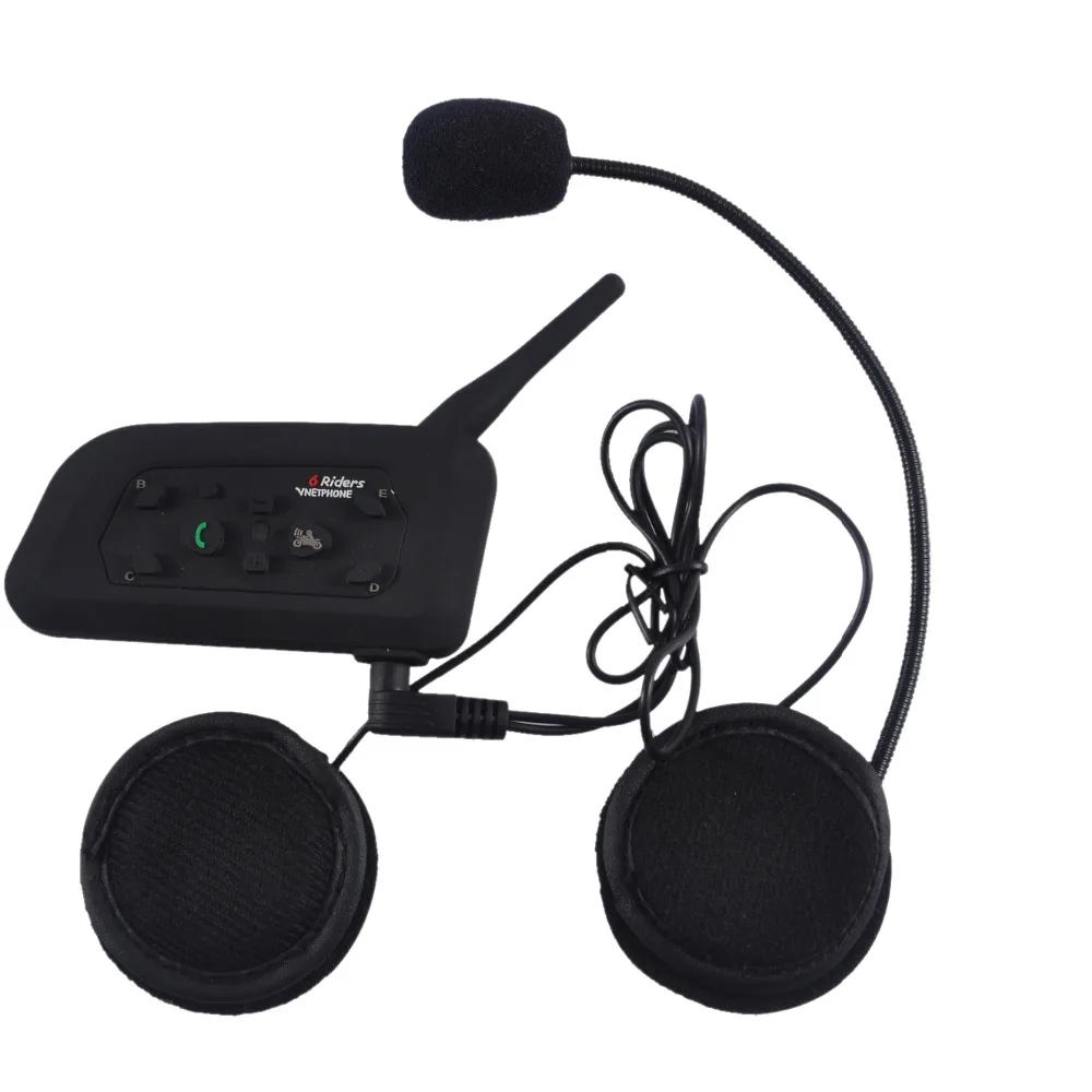 Bluetooth домофон V6 1200 водонепроницаемый мотоцикл беспроводной гарнитура аксессуары