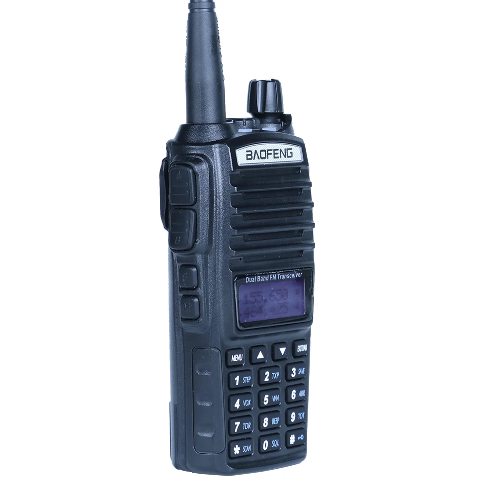 2 шт. Baofeng UV-82 рации портативный CB радио и UHF 136-174 МГц и 400-520 МГц радио станции рация радиостанция