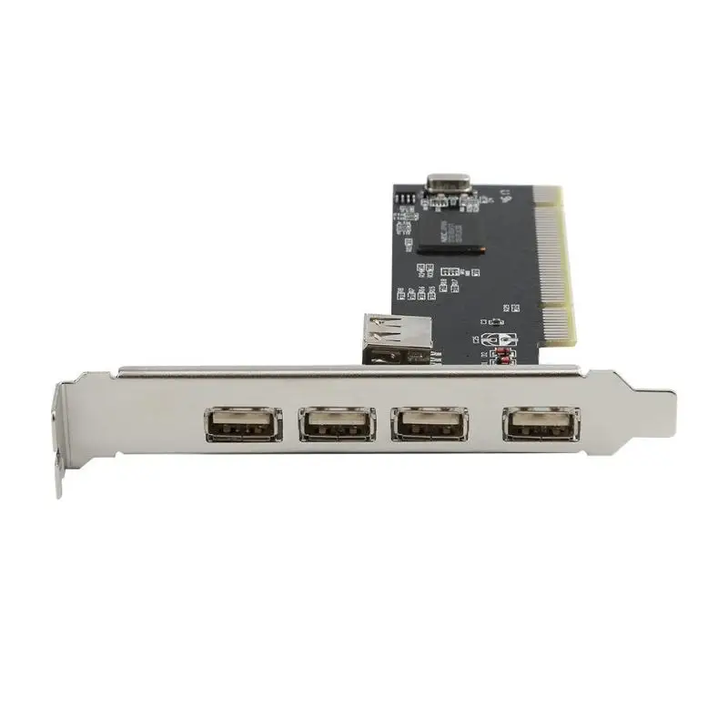 4 портовый PCI E на USB 2 0 концентратор Express Расширительная карта адаптер быстрая