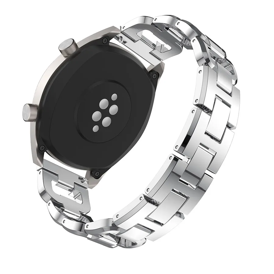 Silver S3 роскошные стразы, браслет из нержавеющей стали для samsung Galaxy Watch, 46 мм, умные часы, металлический сменный Браслет, ремешок для часов - Цвет ремешка: Silver
