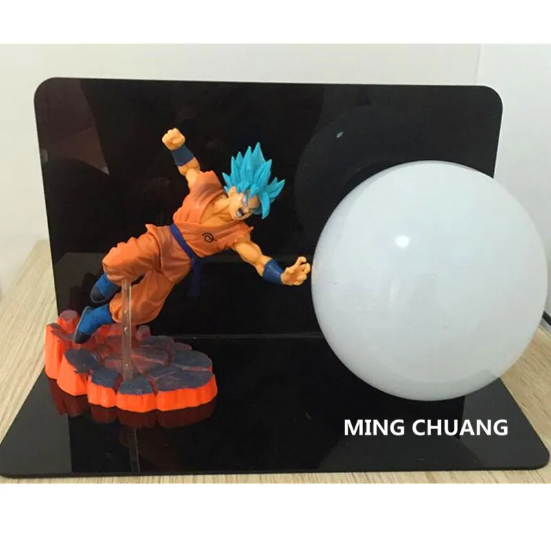 Аниме Dragon Ball Z DBZ Super Saiyan Son Goku 5 дюймов светодиодсветильник настольная лампа