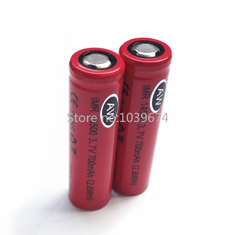 Литий ионный 14500 AA 700mah 3 7 V 2.6WH аккумуляторные батареи для Мощность банка (с плоским