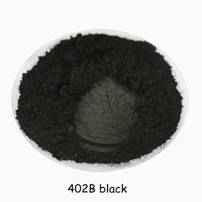 402B black 500 г/пакет горячая Распродажа Красный цвет перламутровый порошок слюдяной порошковый пигмент перламутровый порошок блестящий материал для украшения. DIY Тени для век - Цвет: 402B black