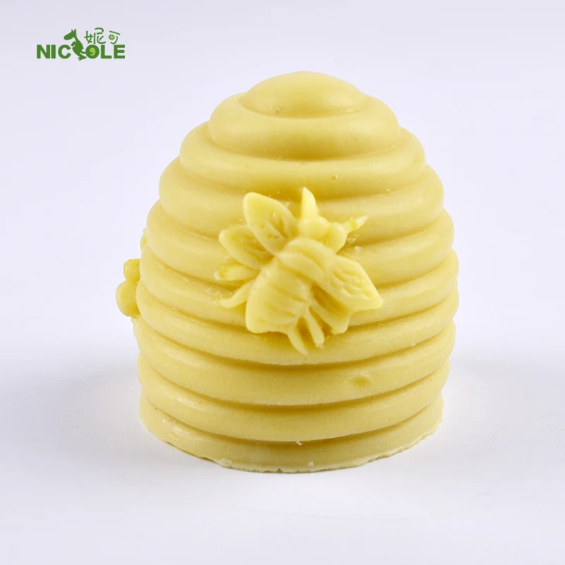 Силиконовая форма для изготовления мыла Nicole прессформа в форме 3D Bee Nest полимерная