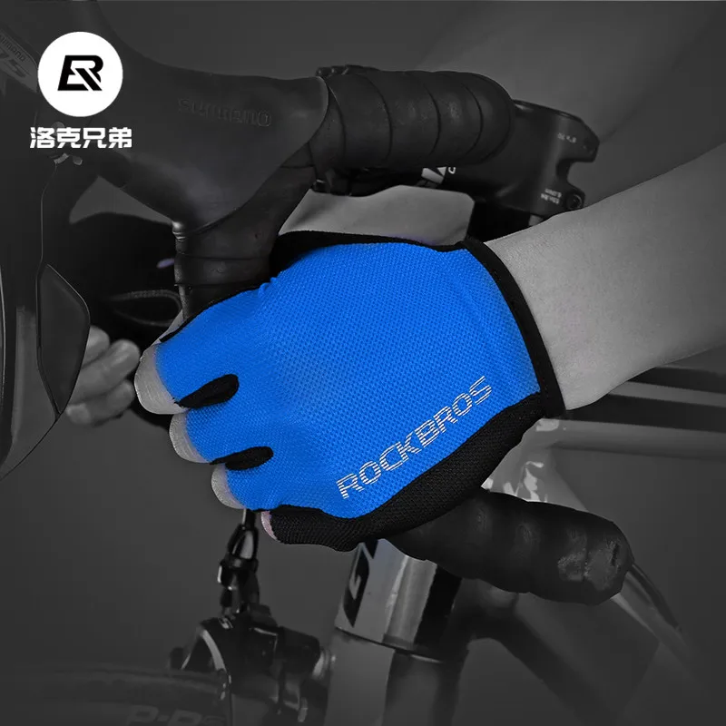Rockbros перчатки для велоспорта с полупальцами мужские и женские дорожные