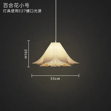 DIA55CM H20CM Современный подвесной светильник s Lotus, подвесной светильник, художественный светильник для спальни, подвесные светильники оригами - Цвет корпуса: DIA55CM H20CM