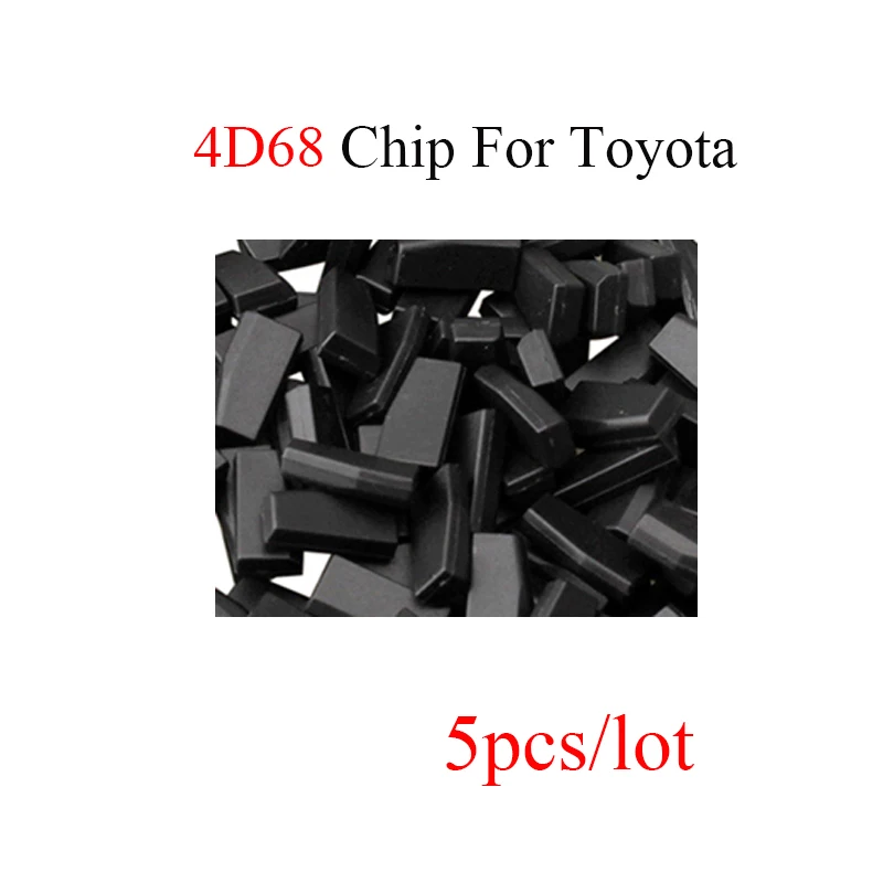 5 шт. * транспондер чип 4D68 авто ключ черный керамика Карбон 4D 68 для Toyota Camry Lexus