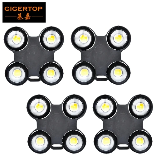 4 Gigertop Disount продаж 150 единиц 4x100 Вт 5600 К чистый белый Цвет Водонепроницаемый светодиодный свет аудитории 4IN1/ 6IN1 кофр опционально - Цвет: 4