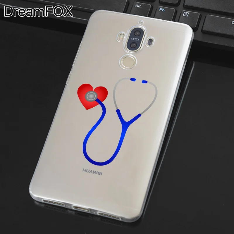DREAMFOX L517 Cute Nurse Doctor Soft TPU Silicone Case Cover For Huawei Mate Nova 2 9 10 20 30 Lite Pro Plus |