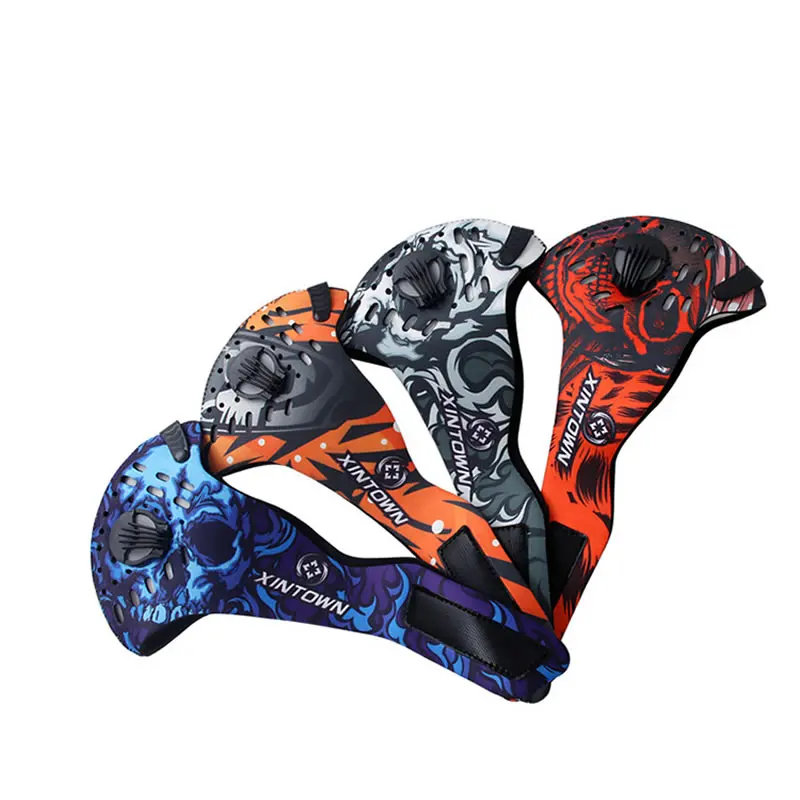 XINTOWN Air Filter Sport Face Mask Training Bicycle Cycling Half Bike Running Jogging Facemask Anti Pollution | Спорт и развлечения