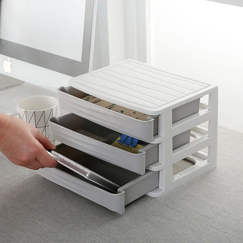 Пластиковый ящик для косметики хранение органайзер макияжа коробка офиса ванной