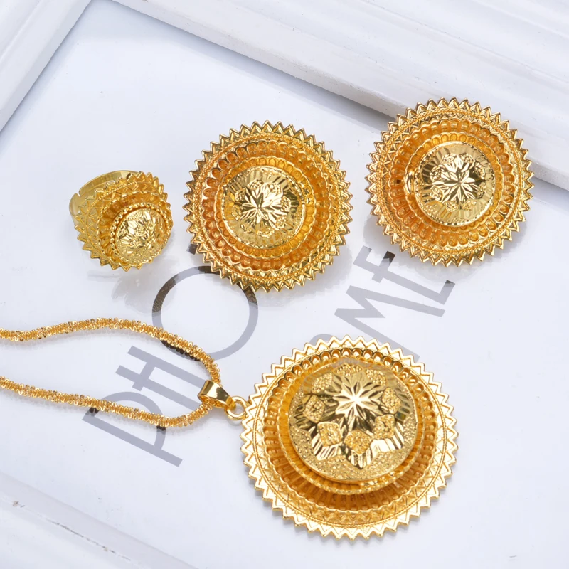 Женский комплект свадебных украшений Shamty Модный в стиле хабеша африканском