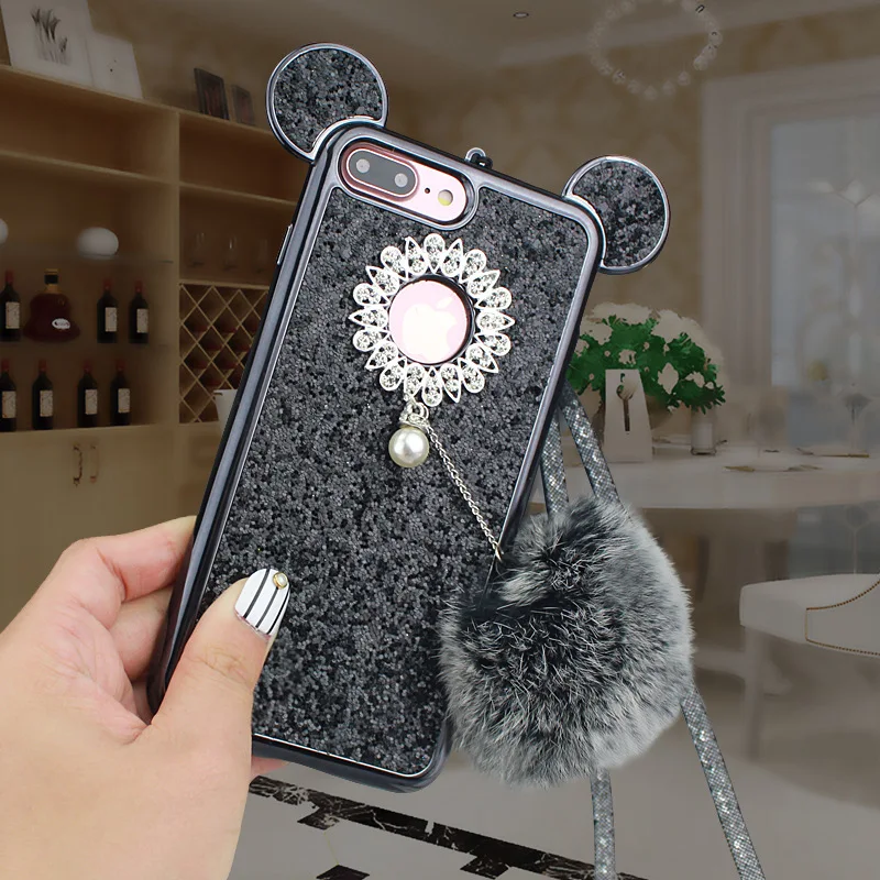 CHAOLIDA блестящие чехлы для телефонов Iphone 6 6s 6Plus 6sPlus 7 7Plus 8 8Plus X женщин антистресс |