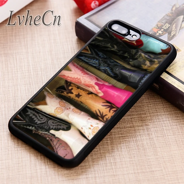 Ковбойские ковбойские ботинки LvheCn чехол для телефона iPhone 5 6 6s 7 8 plus X XR XS max 11 12 Pro
