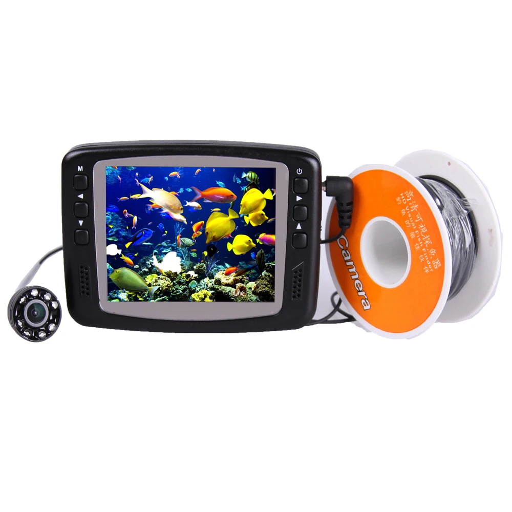 Рыбопоисковый прибор глубиной 30 метров с плавающей сборкой и подводной камерой