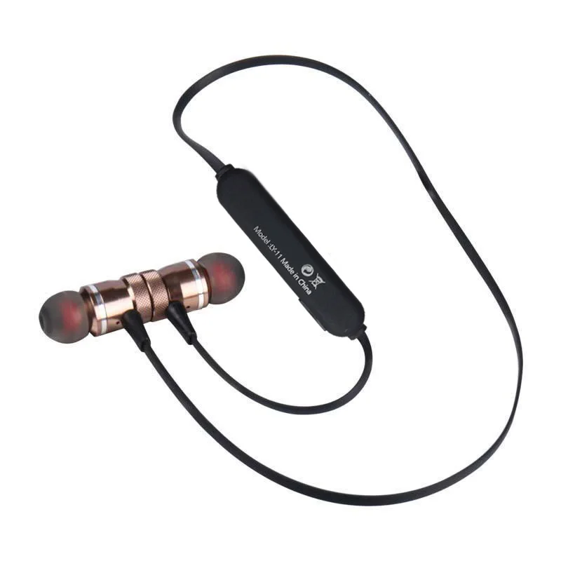 Металлические Магнитные беспроводные Bluetooth наушники для спорта бега