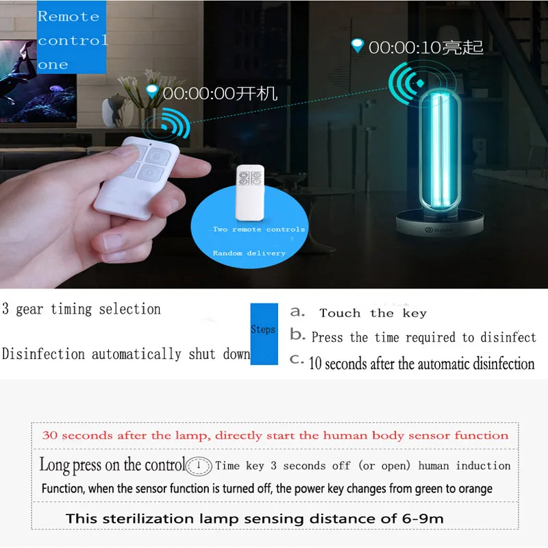 Индукция человека УФ свет мебель для домашних животных Дезинфекция озона