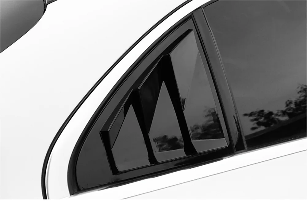 Для Mercedes Benz A класс W176 W177 хэтчбек CLA C Class W117 C117 W205 задней двери автомобиля оконные жалюзи отделка наклейки автомобильные аксессуары