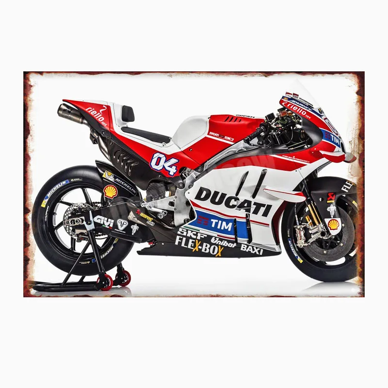 V Ducati Corse табличка винтажная металлическая жестяная вывеска для паба бара гаража декоративная пластина для мотоцикла железная живопись мотор настенные художественные наклейки N280 - Цвет: V