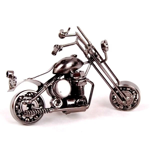 Новое поступление модель мотоцикла из кованого железа мебель для дома украшение