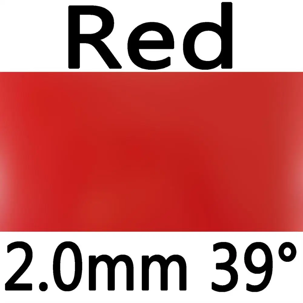 red 2.0mm H39 Новая синяя версия 61second Lightning DS Pro. Резина на ракетки для настольного тенниса из пупырчатой и с синим губчатым материалом - Цвет: red 2.0mm H39
