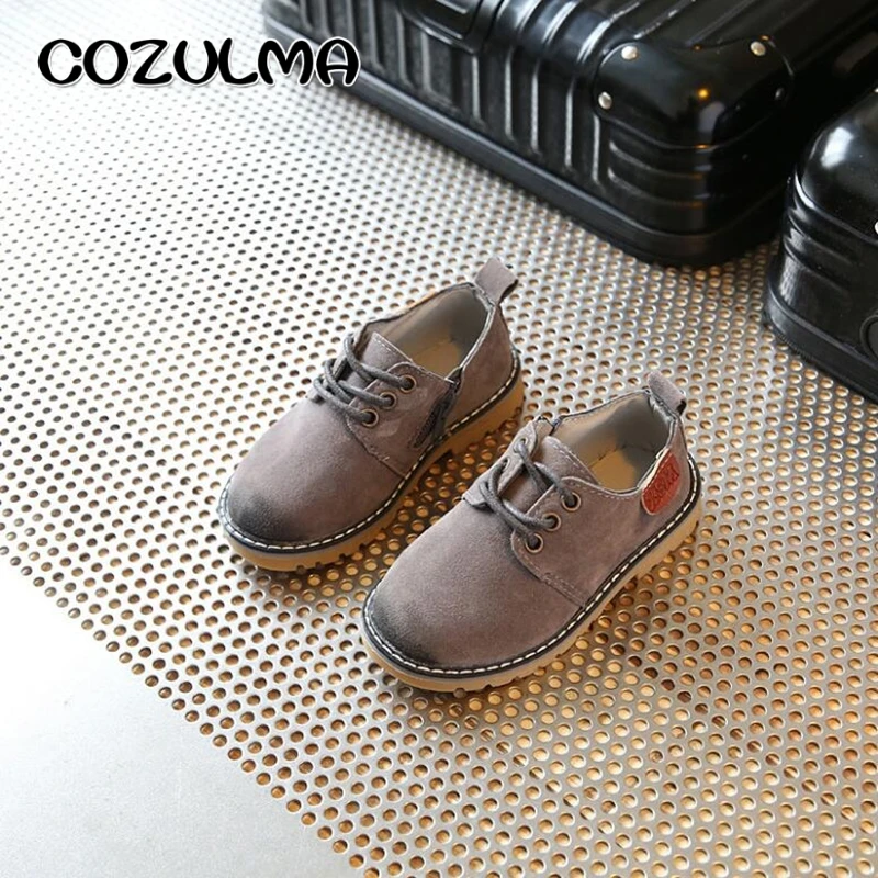 COZULMA/кроссовки для мальчиков и девочек Кожаные детские модные кроссовки на