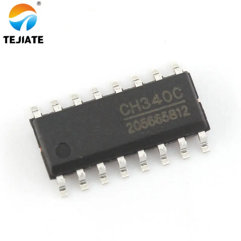 Последовательный чип CH340C SOP 16 USB 10 шт.|Интегральные схемы| |