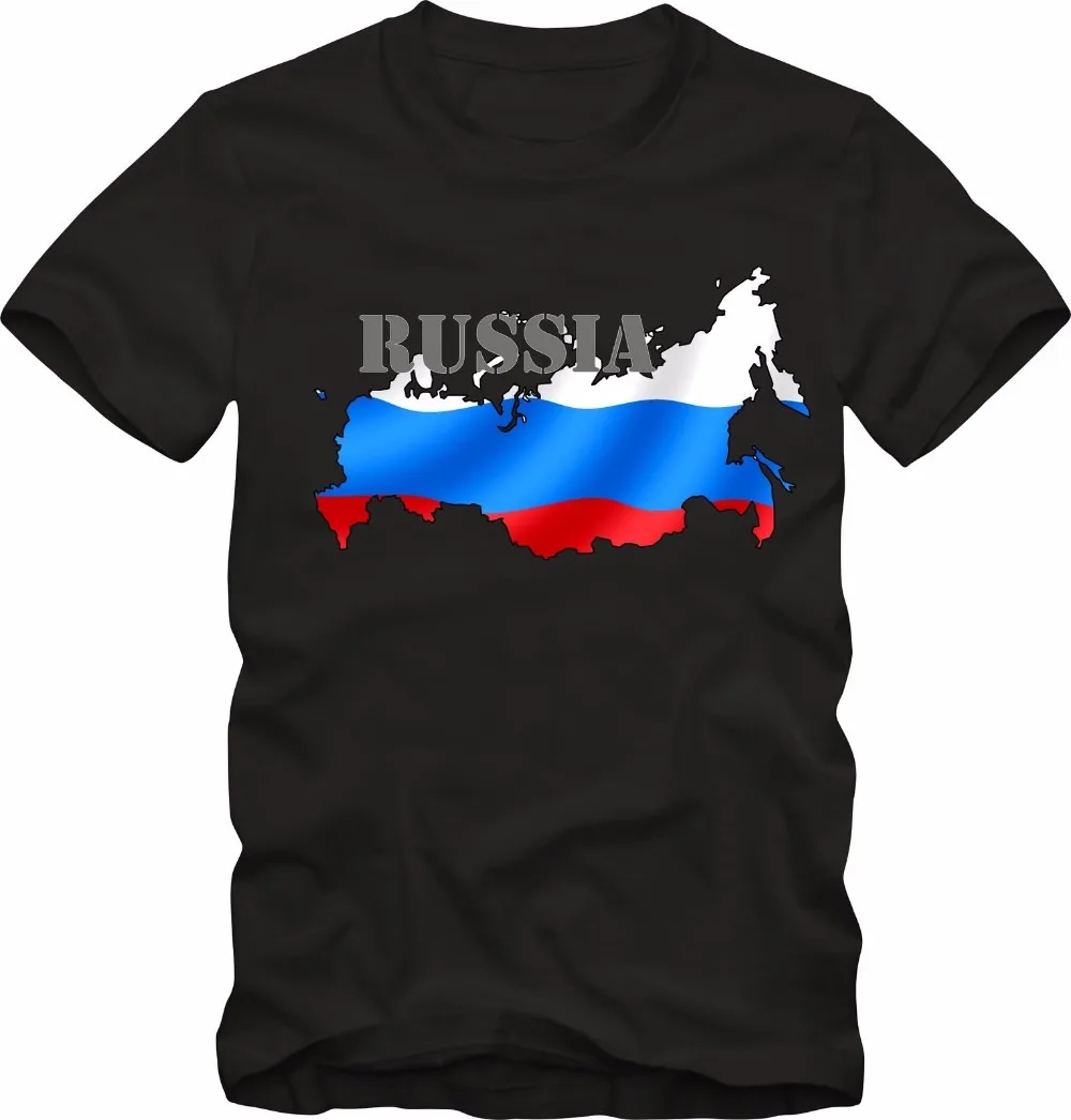 

Men's T-Shirt 2018 Newest 100% Cotton Brand New T-Shirts Russland Round Neck Best Selling Male Natural Cotton Shirt