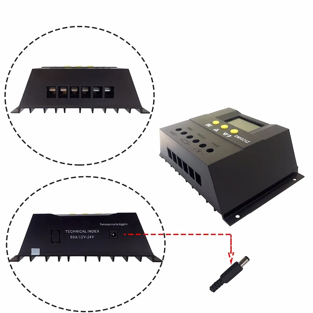 PWM 30A 50A 60A за максимальной точкой мощности, Солнечный Контроллер заряда 12V 24V Авто ЖК-дисплей PV Панель Батарея заряжаемый контроллер Солнечный Системы для AGM батареи