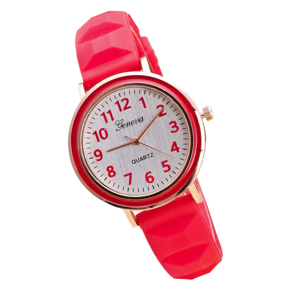 Часы женские кварцевые с силиконовым ремешком Классические Брендовые