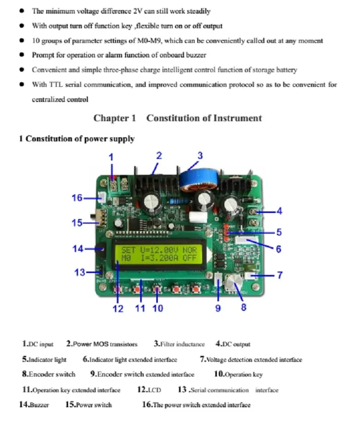 DC-DC высокой мощности постоянного тока Регулируемый источник питания 60V5A понижающий модуль постоянного тока и постоянного напряжения Многофункциональный