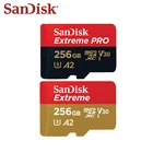 100% оригинальная карта памяти SanDisk Extreme PRO SDQXP V30 256 ГБ высокоскоростная карта Micro SD U3 A2 UHS-I карта памяти