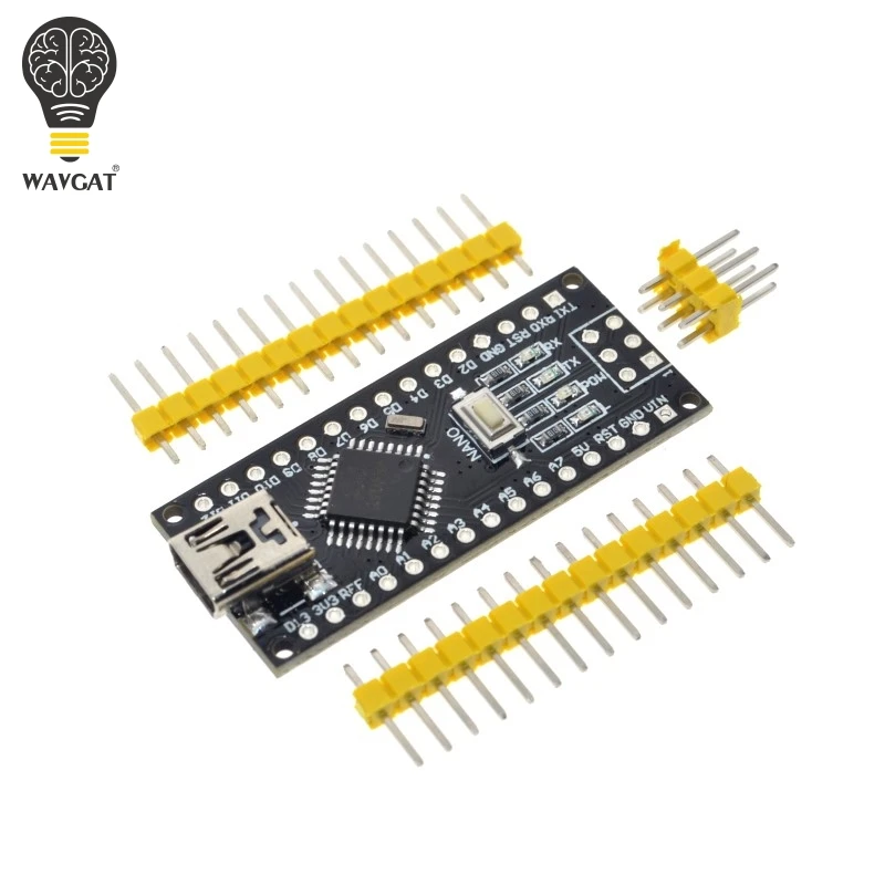WAVGAT ардуино Nano Mini-USB С загрузчика Совместимость Nano 3,0 контроллер CH340 драйвер USB 16 мГц Nano v3.0 же как ATMEGA328P