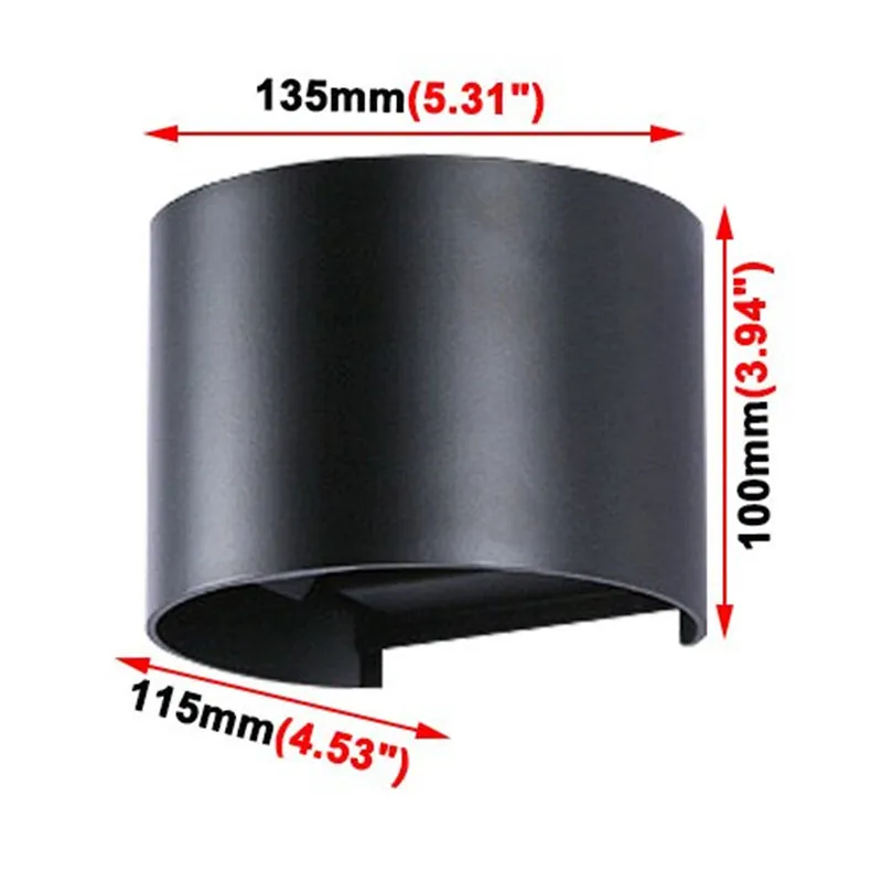 Водонепроницаемая Современная регулируемая светодиодная настенная лампа IP65