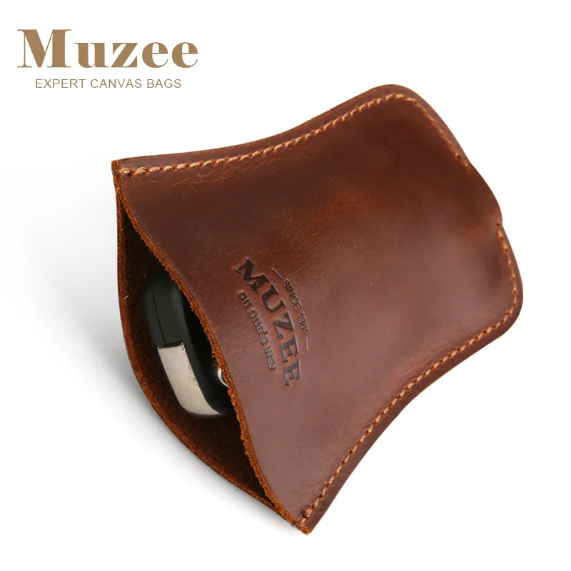 Muzee новый кожаный бумажник Crazy Horse мужской подвесной многофункциональный