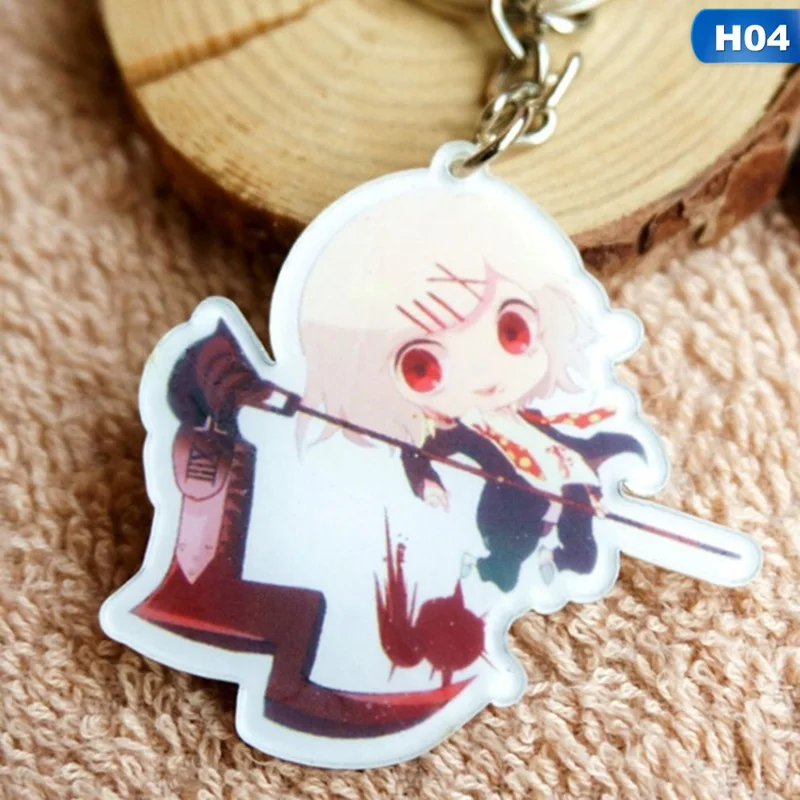 Лидер продаж кольцо для ключей с аниме Tokyo Ghoul Re брелок подвеской акриловые