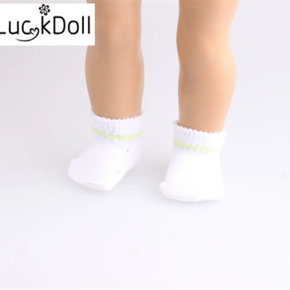 Высокоэластичные короткие носки LUCKDOLL 18 дюймов американская кукла 43 см