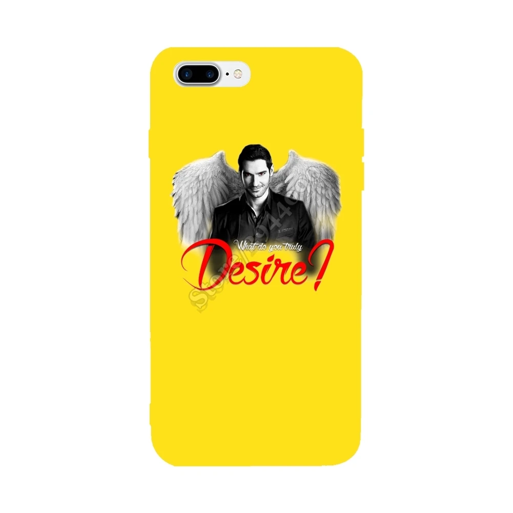 New Lucifer For Iphone 6S 6 7 8 Plus Case Soft TPU Colorful Anti-Knock Covers X |