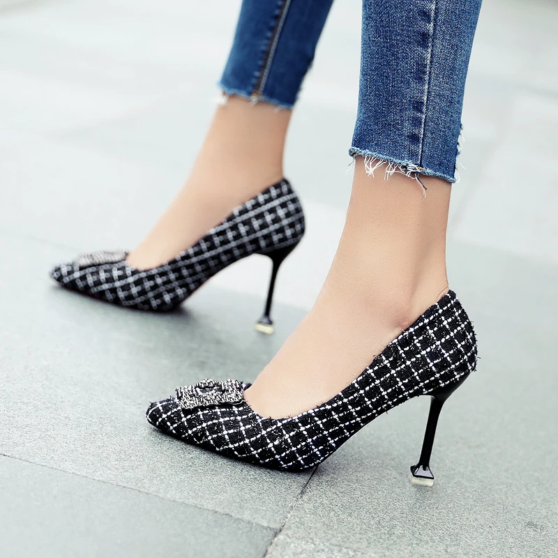 Женские туфли лодочки с острым носком на тонком каблуке|luxury pumps|elegant shoes womenelegant |